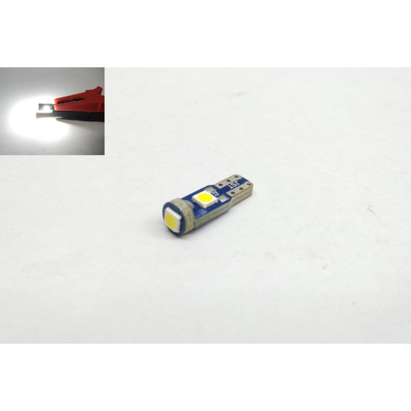 Автолампи LED T5 білий W1.2W 3SMD 3030 12V