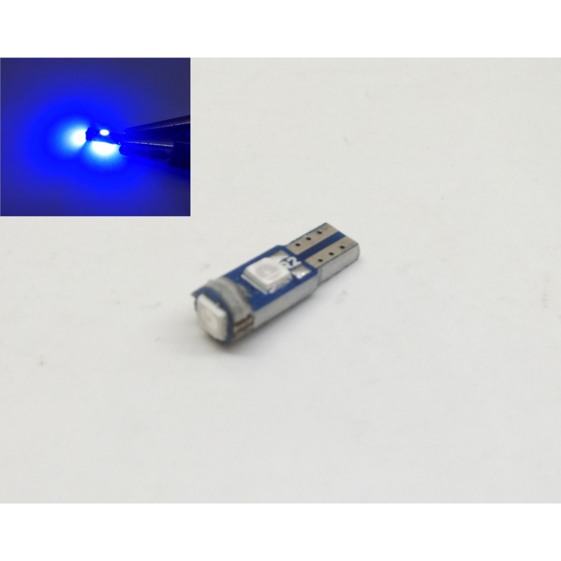 Автолампи LED T5 Синій W1.2W 3SMD 3030 12V