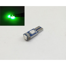 Автолампи LED T5 зелений W1.2W 3SMD 3030 12V