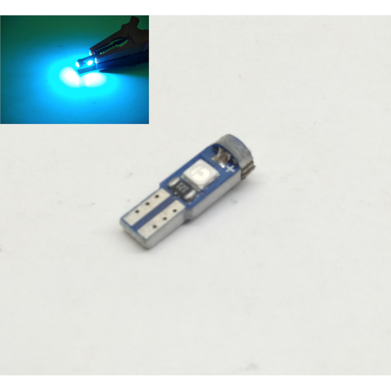 Автолампи LED T5 Ice Bluе W1.2W 3SMD 3030 12V