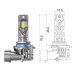 Комплект світлодіодних ламп Qline SA HIR2 (9012) 52W 6000K Qline (Small Active) 12V