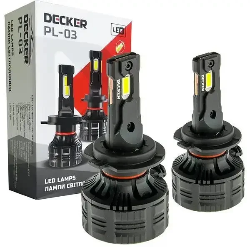 Авто лампи Led H7 DECKER PL-03 5000K 65W 9-16 V CANBUS Авто лампи Led H7 DECKER PL-03 5000K 65W 9-16 V CANBUS