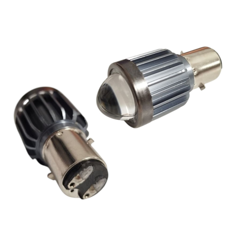 Мотолампа LED цоколь H6 BA20D ближнє дальнє біла 25W 9-16В 6000K Мотолампа LED цоколь H6 BA20D ближнє дальнє біла 25W 9-16В 6000K