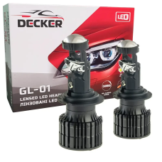 Автолампи міні LED лінзи H7 Decker Gl-01 55Вт 9-32В 6000K