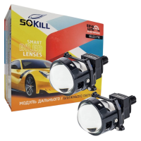 Автомобільні BI-LED лінзи Sokil SK-3R 3.0“ 50/60W 6000K 9-16В
