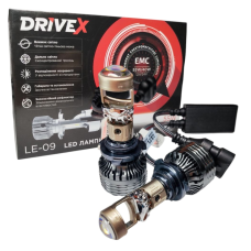 Автолампи міні LED лінзи HB3 9005 DriveX LE-09 50Вт 9-16В 6000K