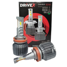 Автолампи Led H11 H8 H9 H16 AL-11 DriveX Canbus 5500K 50W 12000Lm 9-16V