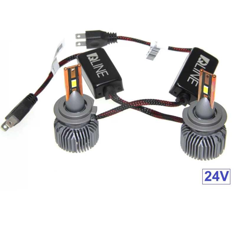 Комплект світлодіодних ламп QLine Ultra +200% H7 55W 6000K 24V (2 шт)