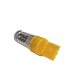 Автолампа LED для жовтих поворотів USA W21W Amber 7440 T20 12В 21Вт бурштиновий