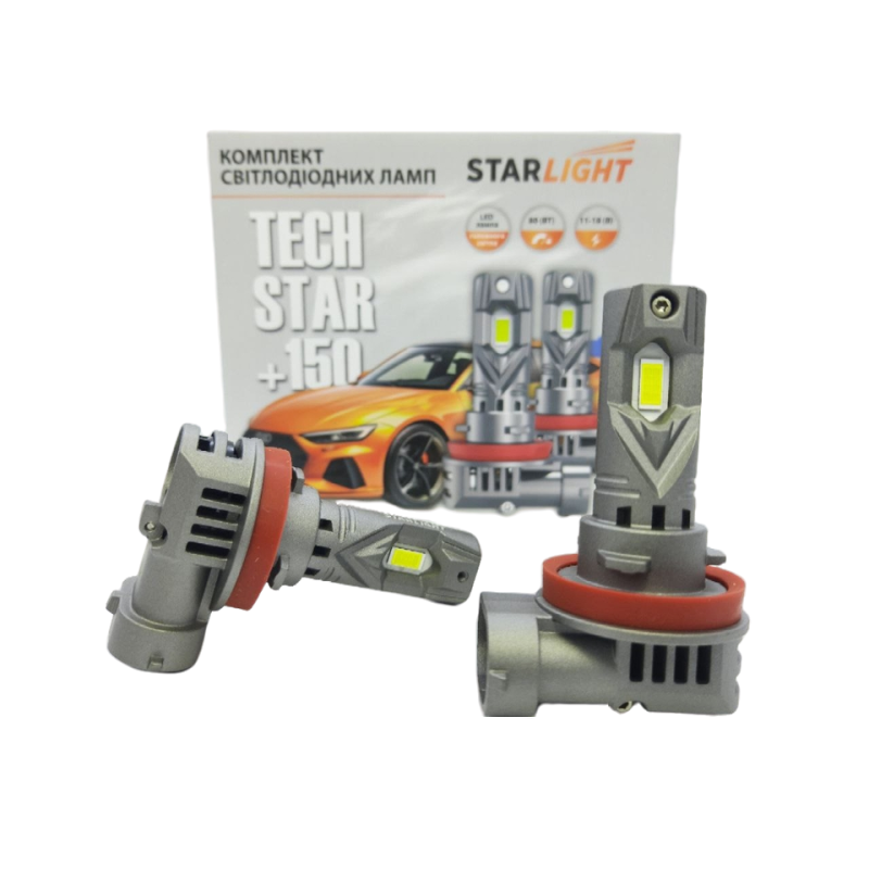 Комплект світлодіодних ламп StarLight TechStar +150% H11(H8/H9/H16) 5500K 12V