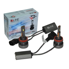 Комплект світлодіодних ламп QLine DualVision H8/H9/H11/H16 (PGJ19) 65W Canbus 6000K 12V