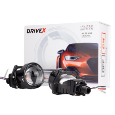 DriveX V8A Світлодіодні лінзи Bi-LED 3.0“ 2 чіпи, під гайку 5500k 62W 9-16V