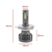 Автолампи Led H4 50W CYCLONE type 34 5500K 10000Lm 9-16V