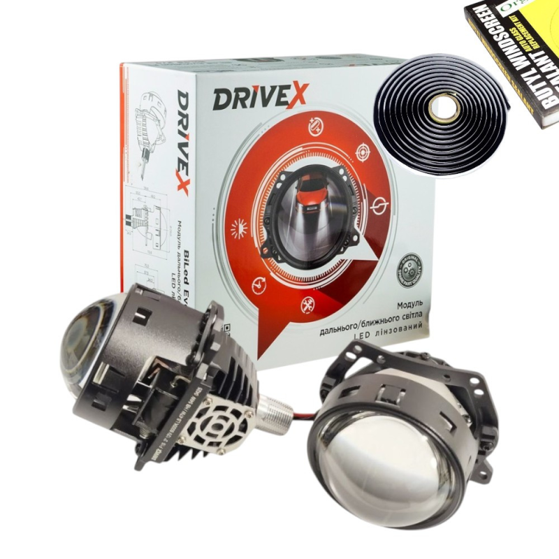 Світлодіодні лінзи BI-LED DriveX Evolution F1S 2.5“ 47/53W 6000K