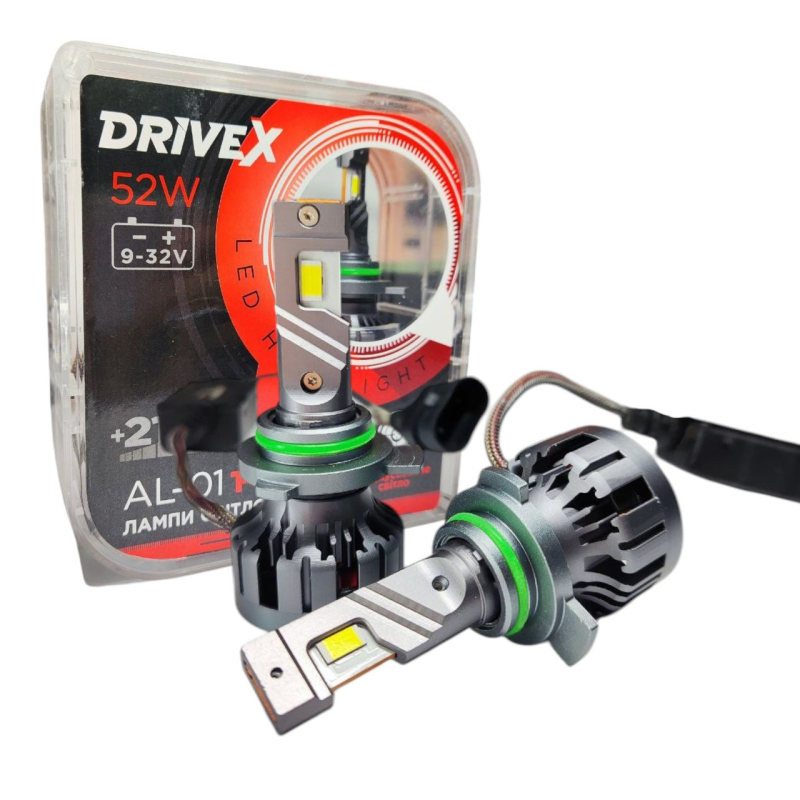Автолампи Led 9012 HIR2 AL-01 PRO DriveX Canbus 6000K 52W 12000Lm 9-32V Автолампи Led 9012 HIR2 AL-01 PRO DriveX Canbus 6000K 52W 12000Lm 9-32V